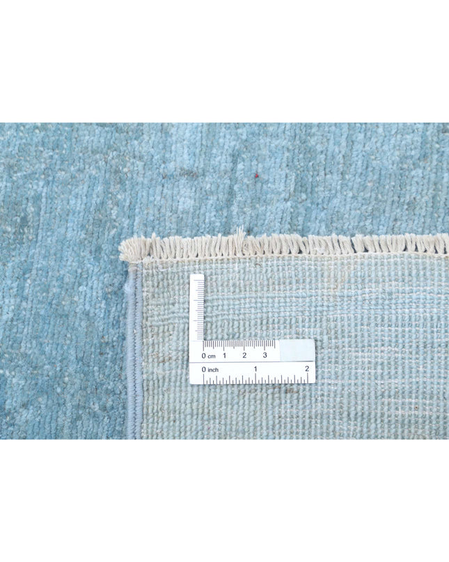 Overdye 2' 7" X 9' 3" Hand Knotted Wool Rug 2' 7" X 9' 3" (79 X 282) / Blue / Wool