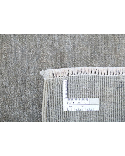Overdye 2' 8" X 9' 3" Hand Knotted Wool Rug 2' 8" X 9' 3" (81 X 282) / Grey / Wool
