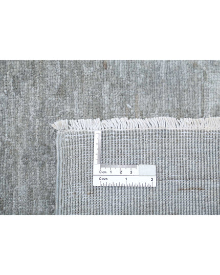 Overdye 2' 8" X 8' 6" Hand Knotted Wool Rug 2' 8" X 8' 6" (81 X 259) / Grey / Wool