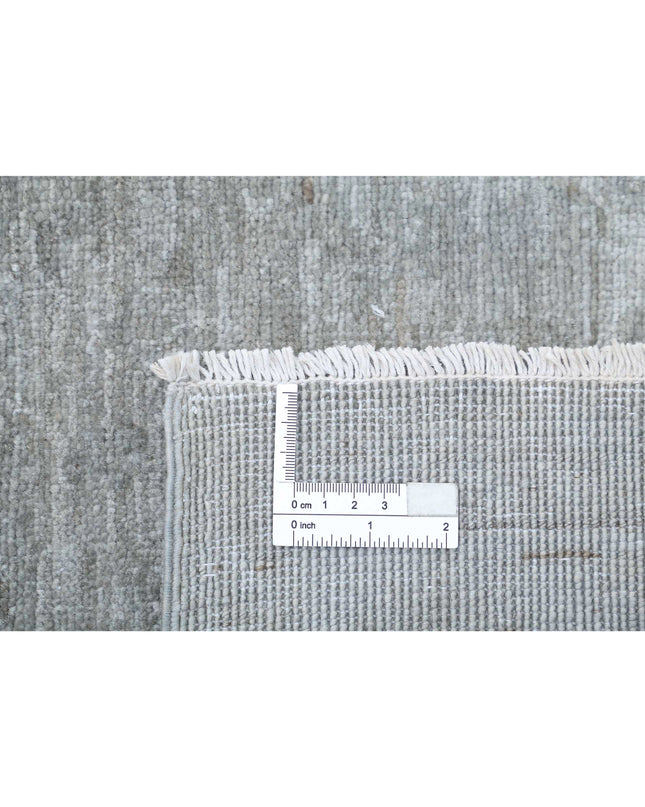 Overdye 2' 8" X 8' 6" Hand Knotted Wool Rug 2' 8" X 8' 6" (81 X 259) / Grey / Wool