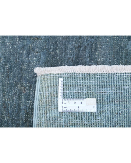 Overdye 2' 5" X 6' 5" Hand Knotted Wool Rug 2' 5" X 6' 5" (74 X 196) / Green / Wool