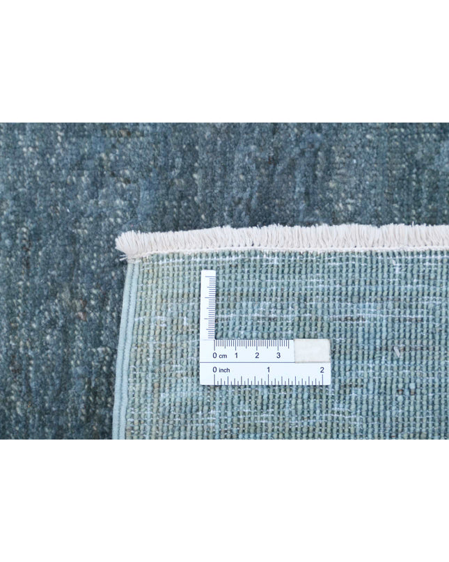 Overdye 2' 5" X 6' 5" Hand Knotted Wool Rug 2' 5" X 6' 5" (74 X 196) / Green / Wool