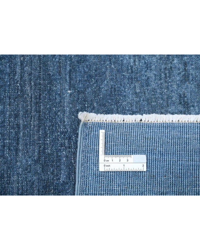 Overdye 3' 1" X 4' 9" Hand Knotted Wool Rug 3' 1" X 4' 9" (94 X 145) / Blue / Wool