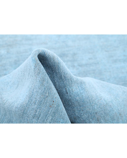 Overdye 3' 2" X 4' 7" Hand Knotted Wool Rug 3' 2" X 4' 7" (97 X 140) / Blue / Wool