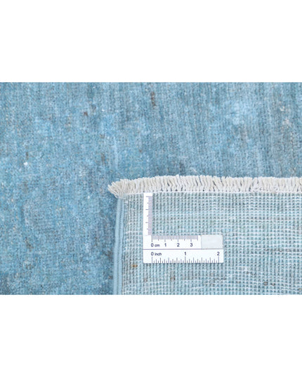 Overdye 3' 2" X 4' 7" Hand Knotted Wool Rug 3' 2" X 4' 7" (97 X 140) / Blue / Wool