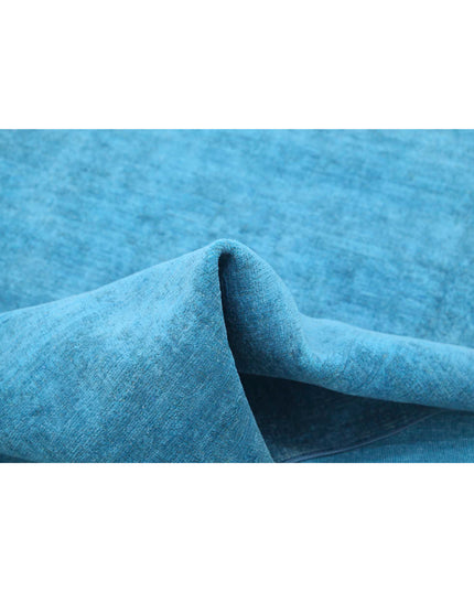 Overdye 3' 3" X 4' 11" Hand Knotted Wool Rug 3' 3" X 4' 11" (99 X 150) / Blue / Wool