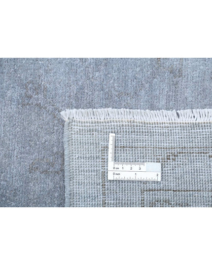 Overdye 8' 10" X 11' 7" Hand Knotted Wool Rug 8' 10" X 11' 7" (269 X 353) / Grey / Wool