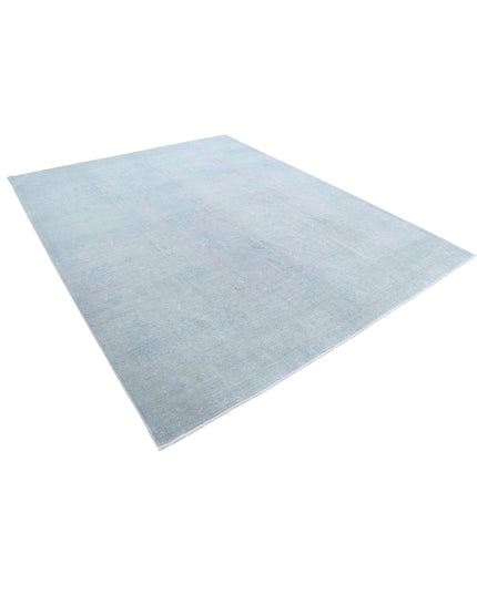 Overdye 8' 0" X 9' 10" Hand Knotted Wool Rug 8' 0" X 9' 10" (244 X 300) / Blue / Wool