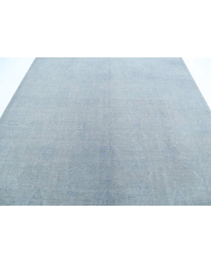 Overdye 8' 0" X 9' 10" Hand Knotted Wool Rug 8' 0" X 9' 10" (244 X 300) / Blue / Wool