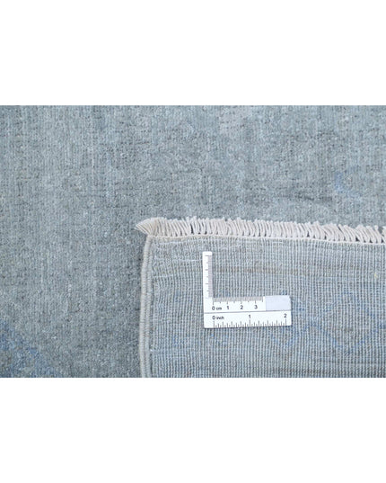 Overdye 8' 0" X 9' 10" Hand Knotted Wool Rug 8' 0" X 9' 10" (244 X 300) / Blue / Wool