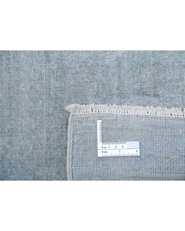 Overdye 8' 0" X 9' 10" Hand Knotted Wool Rug 8' 0" X 9' 10" (244 X 300) / Blue / Wool