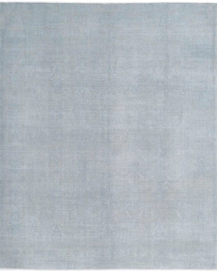 Overdye 8' 0" X 9' 10" Hand Knotted Wool Rug 8' 0" X 9' 10" (244 X 300) / Blue / Wool
