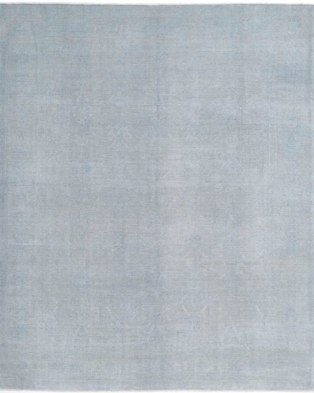 Overdye 8' 0" X 9' 10" Hand Knotted Wool Rug 8' 0" X 9' 10" (244 X 300) / Blue / Wool