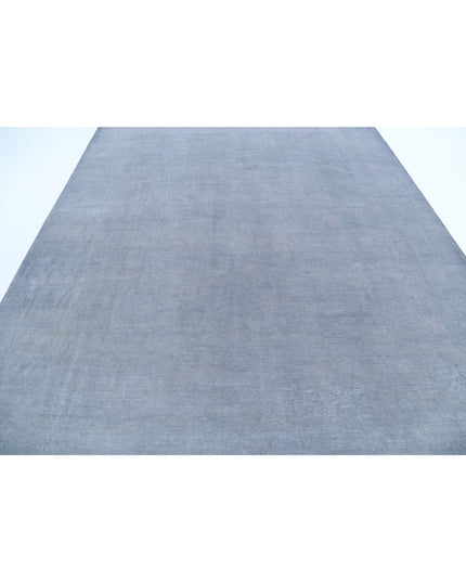 Overdye 8' 2" X 9' 10" Hand Knotted Wool Rug 8' 2" X 9' 10" (249 X 300) / Grey / Wool