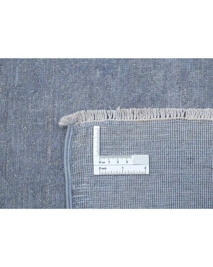 Overdye 8' 2" X 9' 10" Hand Knotted Wool Rug 8' 2" X 9' 10" (249 X 300) / Grey / Wool