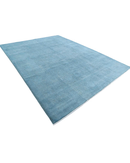 Overdye 9' 0" X 11' 11" Hand Knotted Wool Rug 9' 0" X 11' 11" (274 X 363) / Blue / Wool