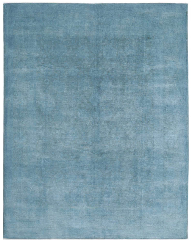Overdye 9' 0" X 11' 11" Hand Knotted Wool Rug 9' 0" X 11' 11" (274 X 363) / Blue / Wool
