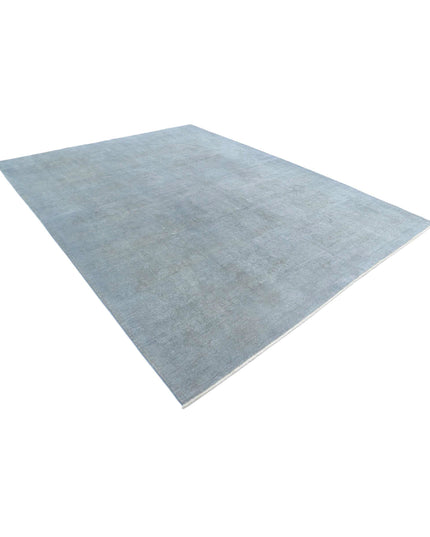 Overdye 8' 10" X 11' 5" Hand Knotted Wool Rug 8' 10" X 11' 5" (269 X 348) / Grey / Wool