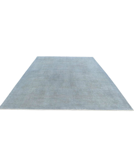 Overdye 8' 10" X 11' 5" Hand Knotted Wool Rug 8' 10" X 11' 5" (269 X 348) / Grey / Wool