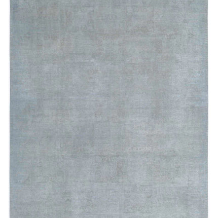 Overdye 8' 10" X 11' 5" Hand Knotted Wool Rug 8' 10" X 11' 5" (269 X 348) / Grey / Wool