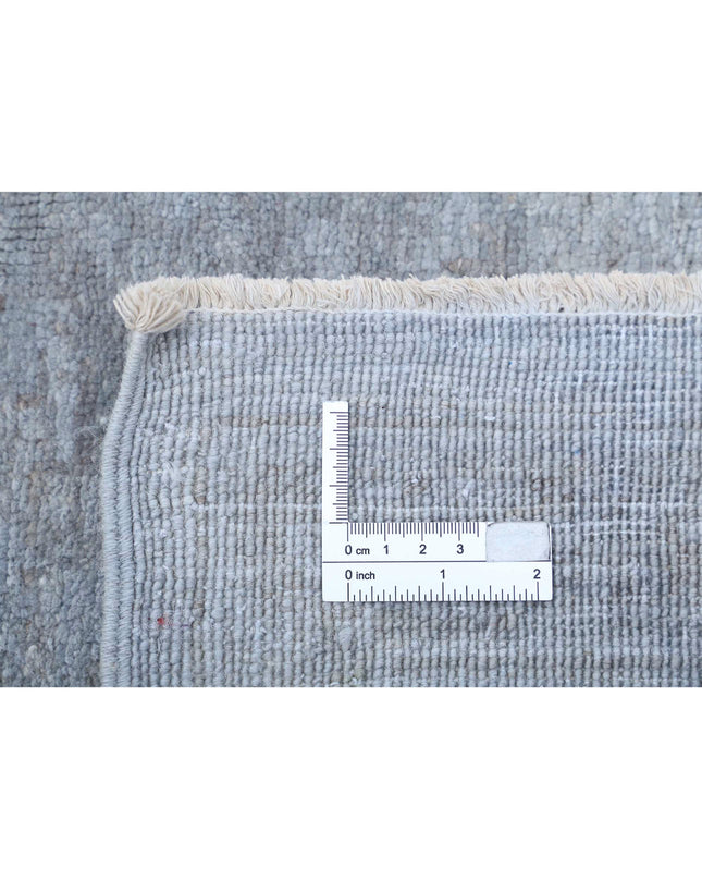Overdye 6' 3" X 9' 8" Hand Knotted Wool Rug 6' 3" X 9' 8" (191 X 295) / Grey / Wool