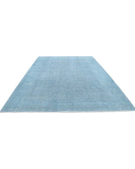 Overdye 8' 11" X 12' 6" Hand Knotted Wool Rug 8' 11" X 12' 6" (272 X 381) / Blue / Wool