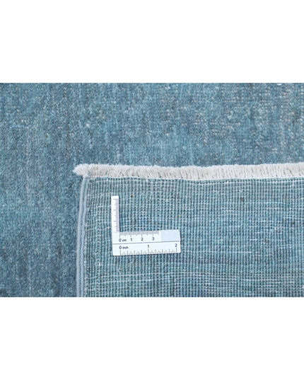 Overdye 8' 11" X 12' 6" Hand Knotted Wool Rug 8' 11" X 12' 6" (272 X 381) / Blue / Wool