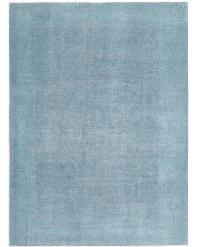 Overdye 8' 11" X 12' 6" Hand Knotted Wool Rug 8' 11" X 12' 6" (272 X 381) / Blue / Wool