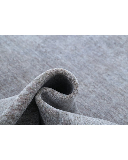 Overdye 11' 10" X 14' 3" Hand Knotted Wool Rug 11' 10" X 14' 3" (361 X 434) / Grey / Wool