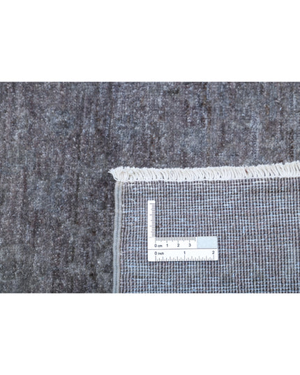 Overdye 11' 10" X 14' 3" Hand Knotted Wool Rug 11' 10" X 14' 3" (361 X 434) / Grey / Wool