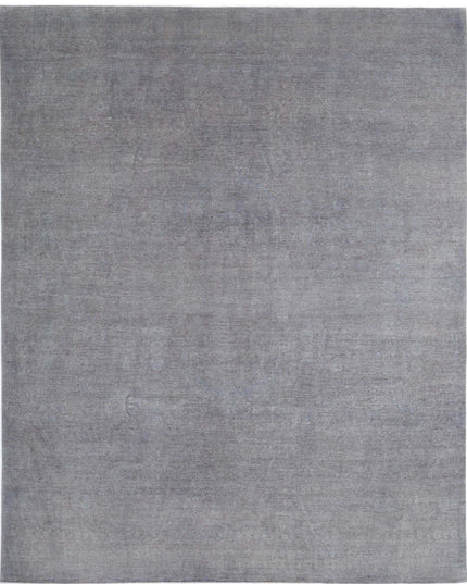 Overdye 11' 10" X 14' 3" Hand Knotted Wool Rug 11' 10" X 14' 3" (361 X 434) / Grey / Wool