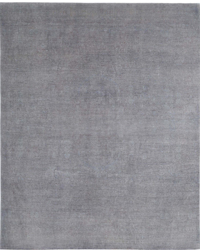 Overdye 11' 10" X 14' 3" Hand Knotted Wool Rug 11' 10" X 14' 3" (361 X 434) / Grey / Wool
