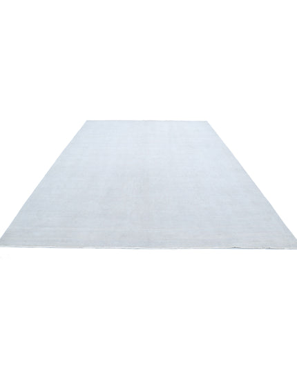 Overdye 8' 8" X 12' 0" Hand Knotted Wool Rug 8' 8" X 12' 0" (264 X 366) / Silver / Wool
