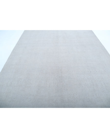 Overdye 8' 8" X 12' 0" Hand Knotted Wool Rug 8' 8" X 12' 0" (264 X 366) / Silver / Wool