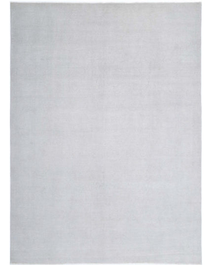 Overdye 8' 8" X 12' 0" Hand Knotted Wool Rug 8' 8" X 12' 0" (264 X 366) / Silver / Wool