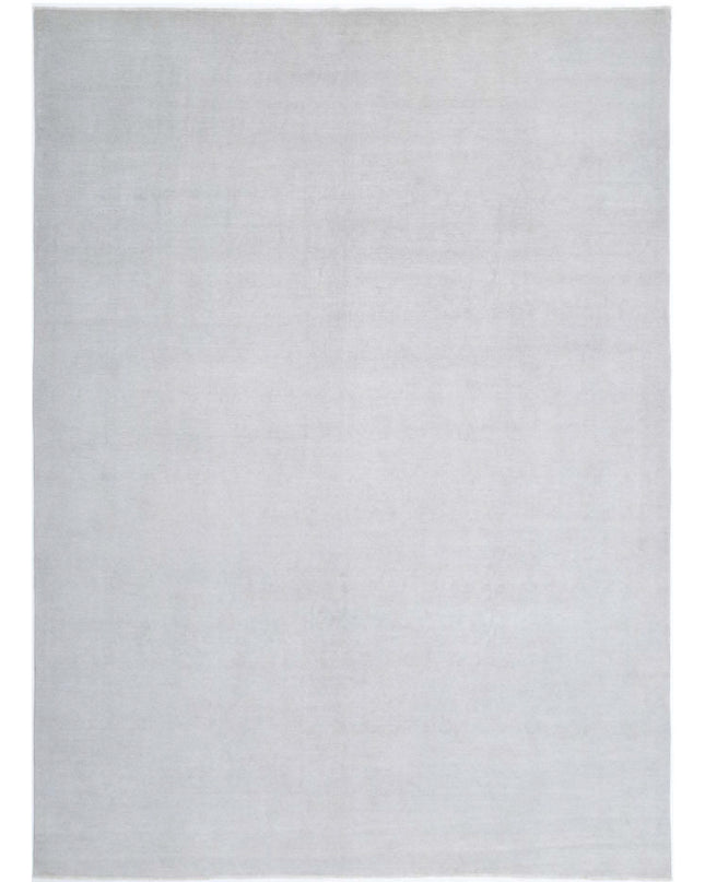 Overdye 8' 8" X 12' 0" Hand Knotted Wool Rug 8' 8" X 12' 0" (264 X 366) / Silver / Wool
