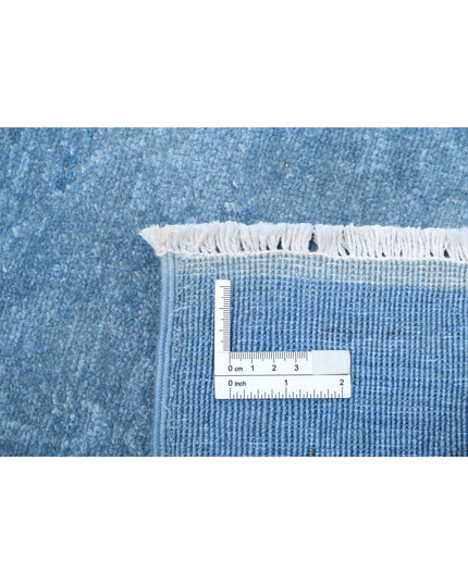 Overdye 5' 11" X 8' 10" Hand Knotted Wool Rug 5' 11" X 8' 10" (180 X 269) / Blue / Wool