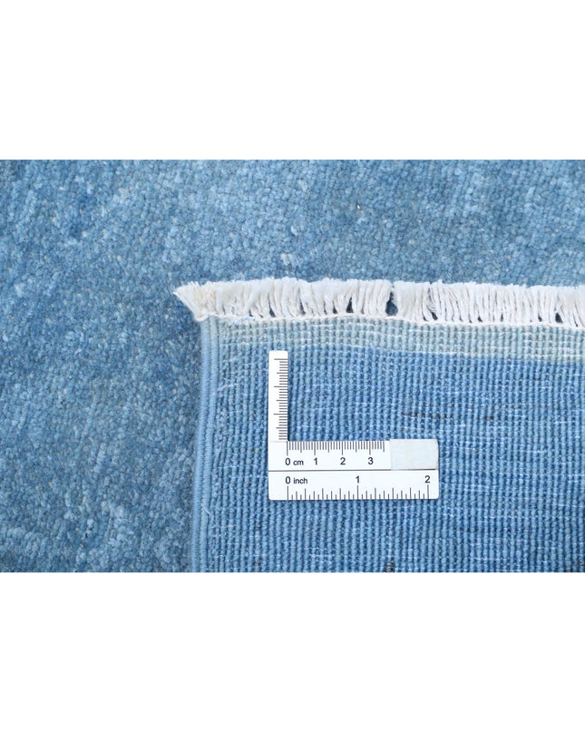 Overdye 5' 11" X 8' 10" Hand Knotted Wool Rug 5' 11" X 8' 10" (180 X 269) / Blue / Wool