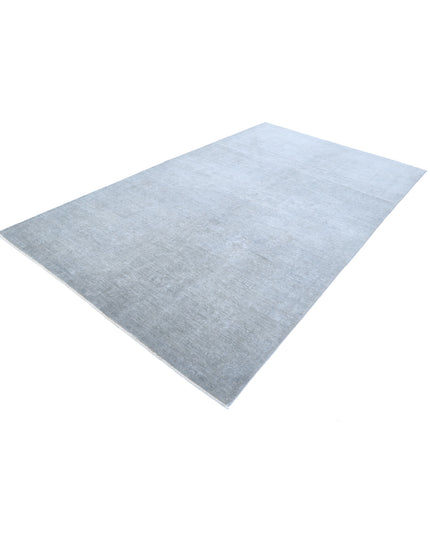 Overdye 6' 1" X 10' 8" Hand Knotted Wool Rug 6' 1" X 10' 8" (185 X 325) / Grey / Wool