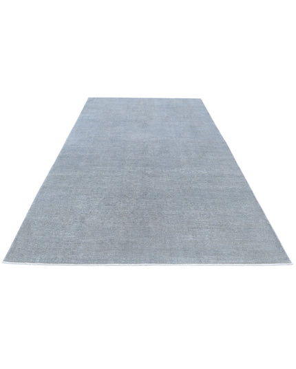 Overdye 6' 1" X 10' 8" Hand Knotted Wool Rug 6' 1" X 10' 8" (185 X 325) / Grey / Wool
