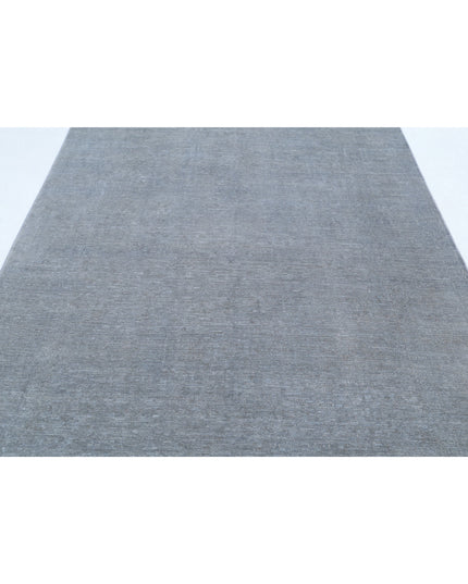 Overdye 6' 1" X 10' 8" Hand Knotted Wool Rug 6' 1" X 10' 8" (185 X 325) / Grey / Wool