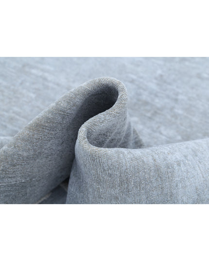 Overdye 6' 1" X 10' 8" Hand Knotted Wool Rug 6' 1" X 10' 8" (185 X 325) / Grey / Wool