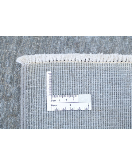 Overdye 6' 1" X 10' 8" Hand Knotted Wool Rug 6' 1" X 10' 8" (185 X 325) / Grey / Wool