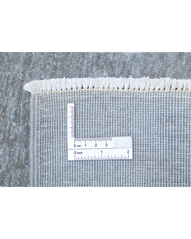 Overdye 6' 1" X 10' 8" Hand Knotted Wool Rug 6' 1" X 10' 8" (185 X 325) / Grey / Wool