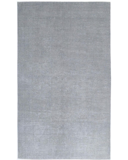 Overdye 6' 1" X 10' 8" Hand Knotted Wool Rug 6' 1" X 10' 8" (185 X 325) / Grey / Wool
