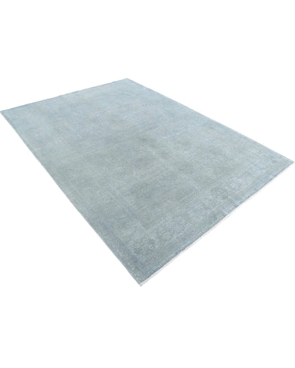 Overdye 6' 0" X 8' 2" Hand Knotted Wool Rug 6' 0" X 8' 2" (183 X 249) / Grey / Wool