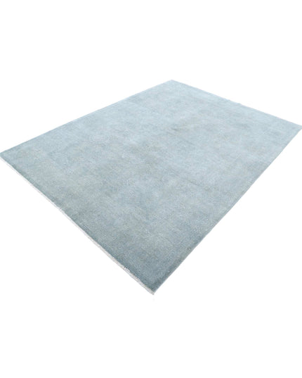 Overdye 6' 0" X 8' 2" Hand Knotted Wool Rug 6' 0" X 8' 2" (183 X 249) / Grey / Wool