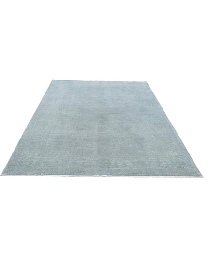 Overdye 6' 0" X 8' 2" Hand Knotted Wool Rug 6' 0" X 8' 2" (183 X 249) / Grey / Wool