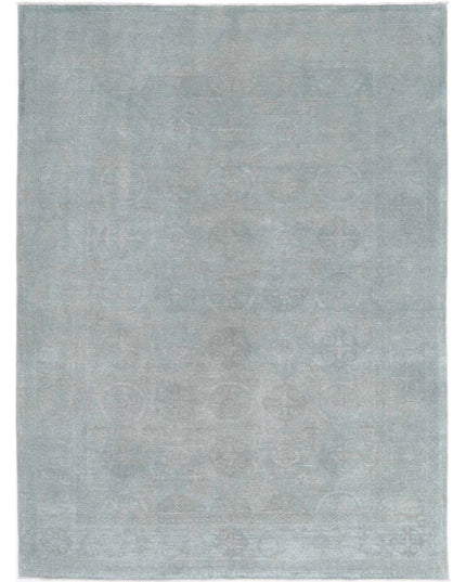 Overdye 6' 0" X 8' 2" Hand Knotted Wool Rug 6' 0" X 8' 2" (183 X 249) / Grey / Wool
