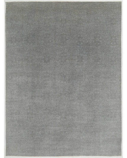Overdye 8' 8" X 11' 8" Hand Knotted Wool Rug 8' 8" X 11' 8" (264 X 356) / Grey / Wool